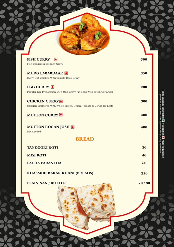Main Course Veg. & Non Veg. content 3